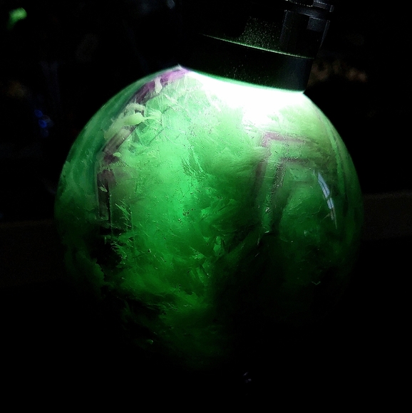 🟢 Chinese Feather Fluorite Crystal Sphere - Picture 4 of 6